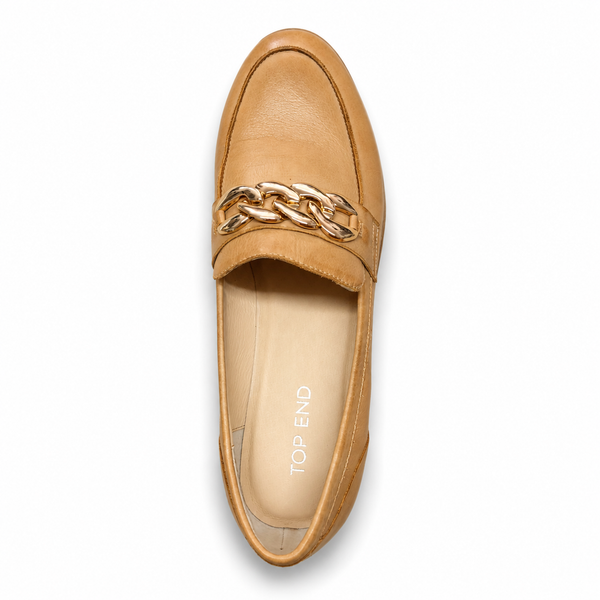 Top End Ozama ~ 3 Colours ~ Black ~ Dark Tan ~ NEW COLOUR VANILLA ~ Leather Loafer