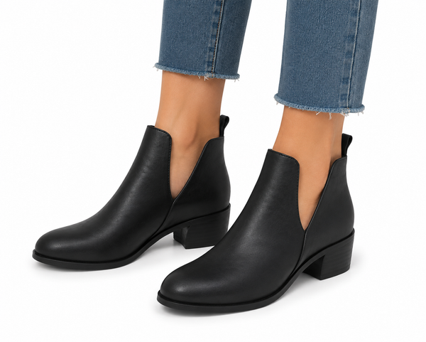 Django & Juliette Cruz Leather Boot ~ Black