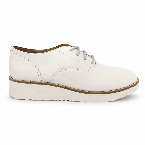 Top End Orina ~ 4 Colours ~ Patent Black ~ White Patent ~ Cafe ~ Black White Sole ~ Leather