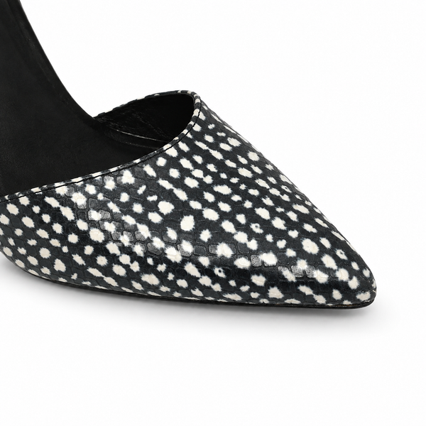 Mollini Finny Black White Spot Leather
