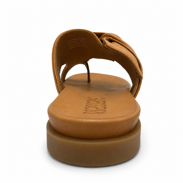Rilassare Brie ~ Tan ~ Leather Slide