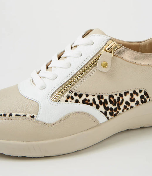 Ziera Nulie ~ Almond/Leopard Multi Leather