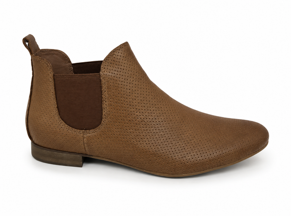 Django & Juliette Global Leather Ankle Boot ~ 4 Colours ~ Black ~ Grey ~ Cognac ~ Red
