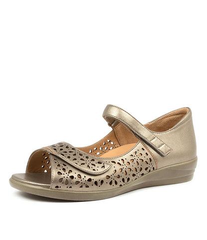 Ziera Daffodil ~ Greige Leather