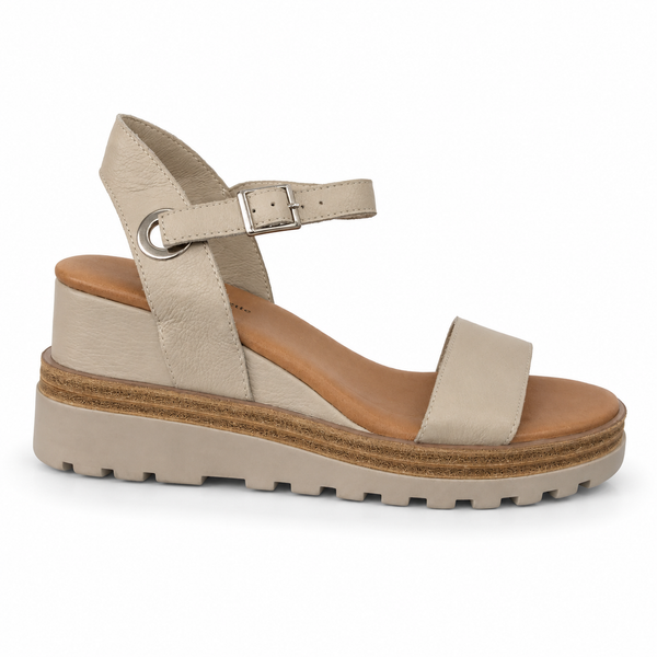 Django & Juliette Boogly 5 Colours ~ Tan ~ Black ~ White ~ Almond ~ All Black ~ Leather Wedge