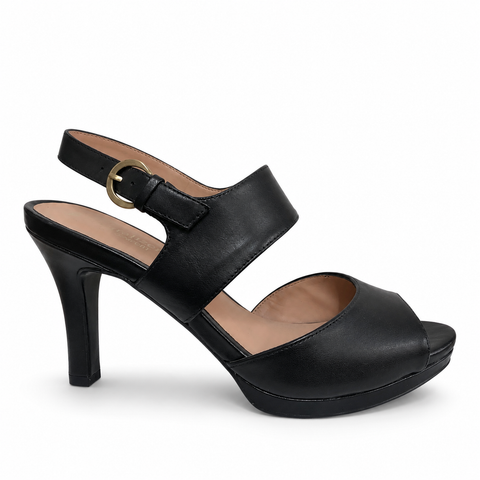 Naturalizer Nebula 2 Colours ~ Gold ~ Black ~ Leather Heel