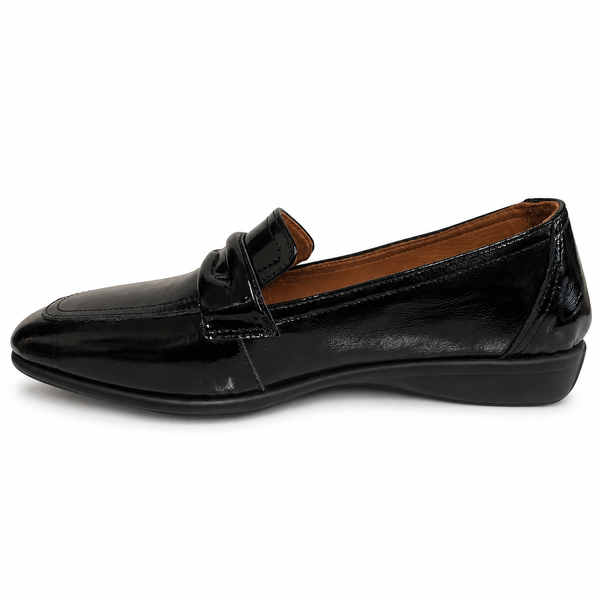 Sala Samantha Black Patent Penny Loafer