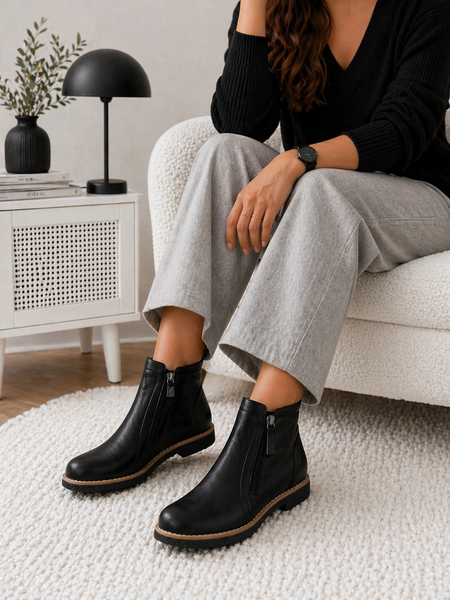Rilasarre Tallow 4 Colours ~ Navy ~ Black ~ Cognac ~ Elmwood ~ Leather Boot