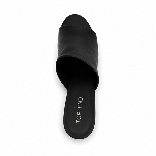 Top End Walar ~ Tan ~ Black ~ Leather Wedge