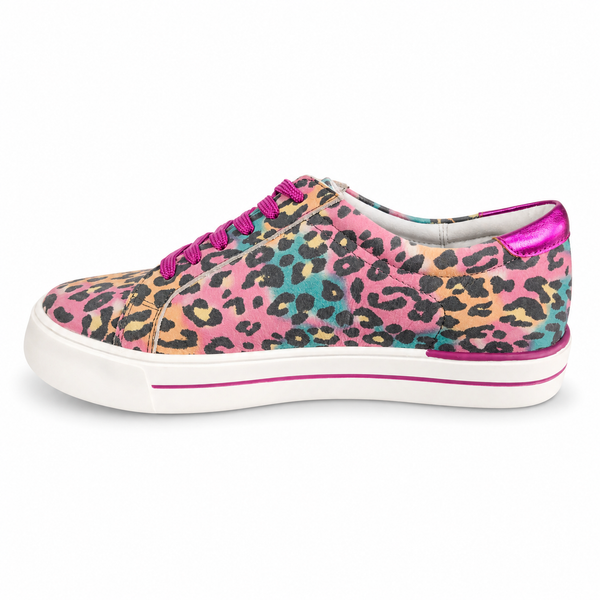 Ziera Alysia 2 Colours ~ Multi Leopard Bright ~ Milk Ivory ~ Leather Sneaker