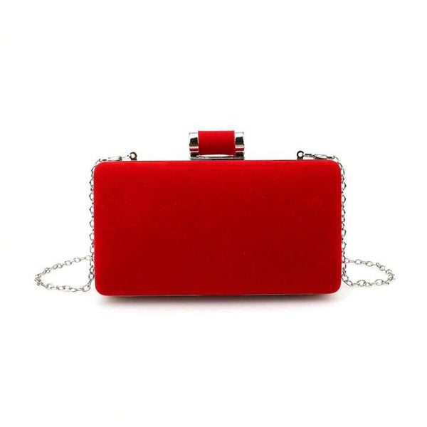 Red Velvet Evening Clutch