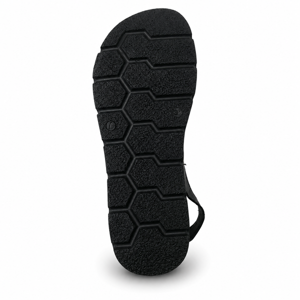 Cabello CP825-55 Black Leather Sandal