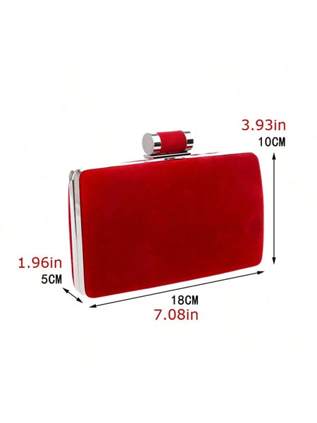 Red Velvet Evening Clutch