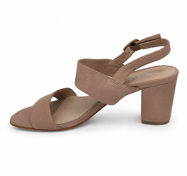 Django & Juliette Calons Leather Heel ~ Cafe ~ Tan ~ Black