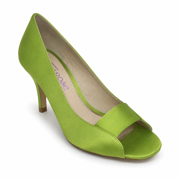 Lily Rose Gidget Heel 2 Colours ~ Green ~ Patent Leather
