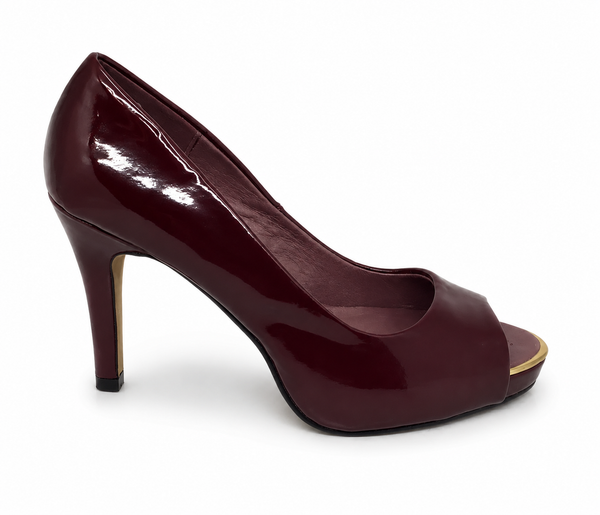 Lily Rose Bree Wine Patent Heel