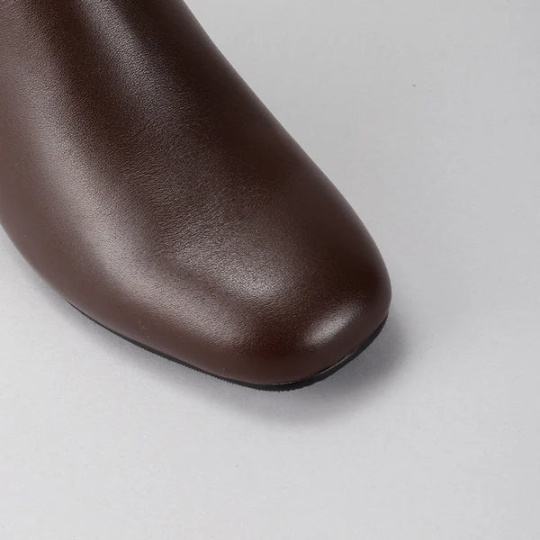 LeSansa Robel Long Tall Knee High Boot 2 Colours ~ Black ~ Chocolate Leather