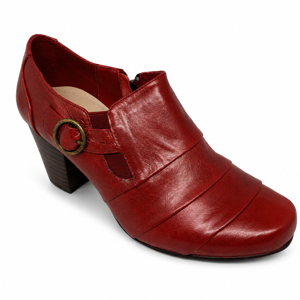 Miss M Darnelle ~ Red ~ Navy ~ Leather boot SALE LAST PAIRS