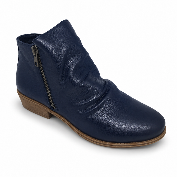 Django & Juliette Rankin Leather Boot ~ Cognac ~ Navy ~ Grey ~ Black