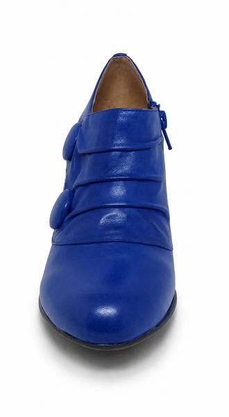 Miz Mooz CoCo Cobalt Blue Leather boot heel SALE