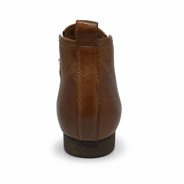 Django & Juliette Gingerly Leather Boot ~ Tan ~ Black
