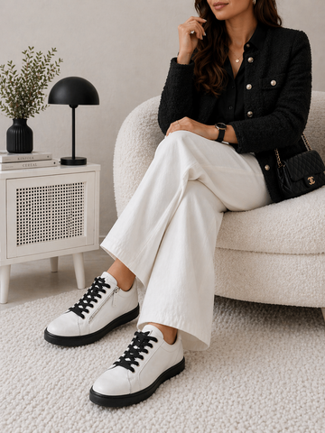 Rilassare Bos White and Black sneaker