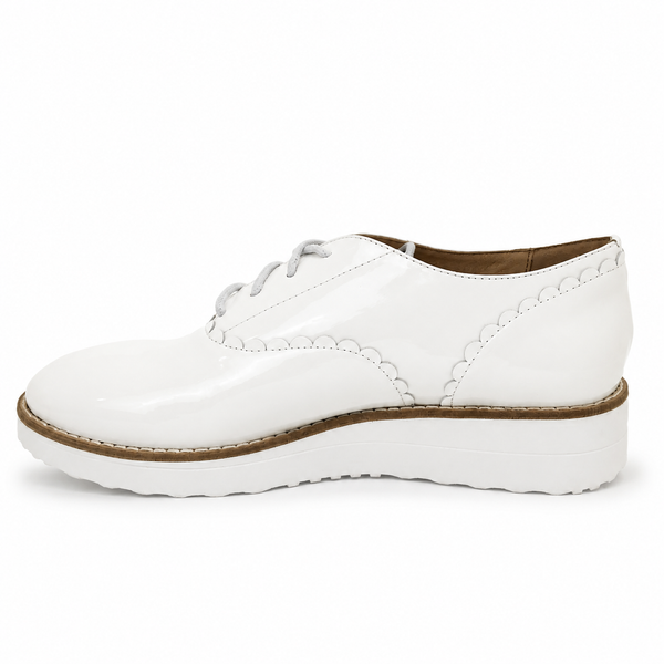 Top End Orina ~ 4 Colours ~ Patent Black ~ White Patent ~ Cafe ~ Black White Sole ~ Leather