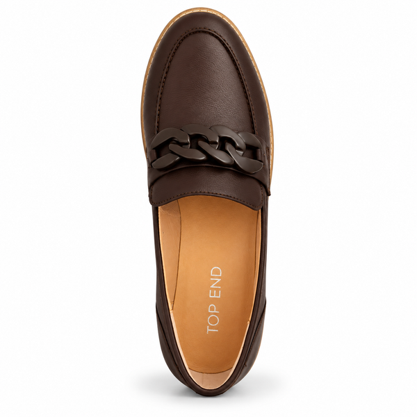 Top End Ozama ~ 4 Colours ~ Black ~ Dark Tan ~ NEW COLOUR VANILLA ~ NEW Colour Chocolate ~ Leather Loafer