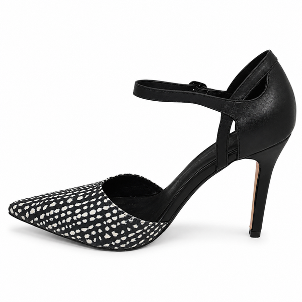 Mollini Finny Black White Spot Leather