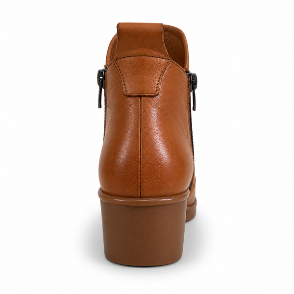 Sala Foley ~ Black ~ Coconut/Tan ~ Leather Boot