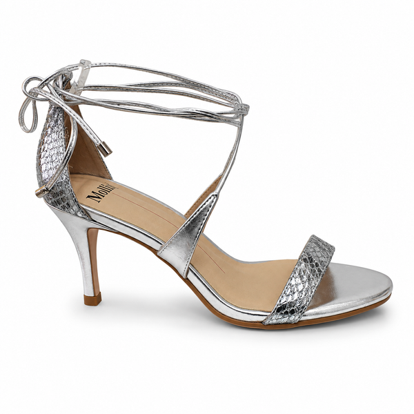 Mollini Carry Silver Snake Heel