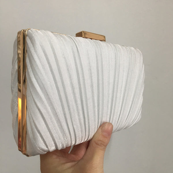 White Elegant Evening Bag Clutch