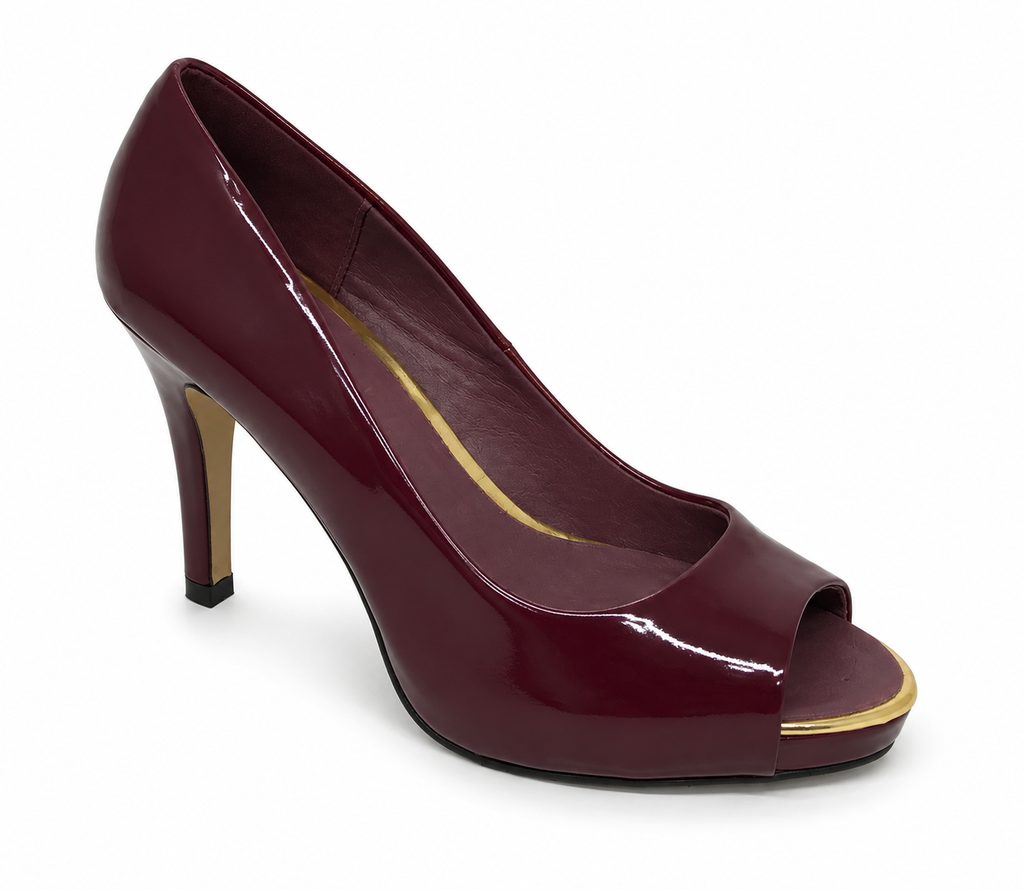 Lily Rose Bree Wine Patent Heel