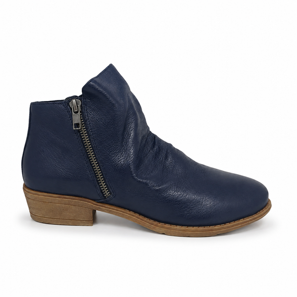 Django & Juliette Rankin Leather Boot ~ Cognac ~ Navy ~ Grey ~ Black