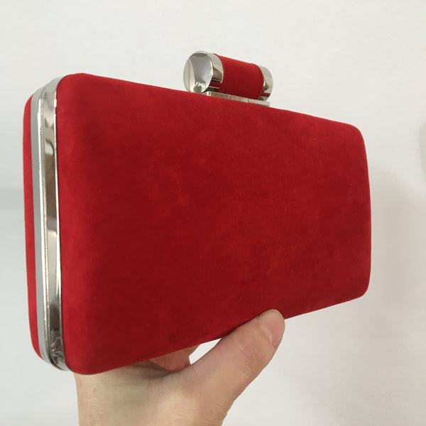 Red Velvet Evening Clutch