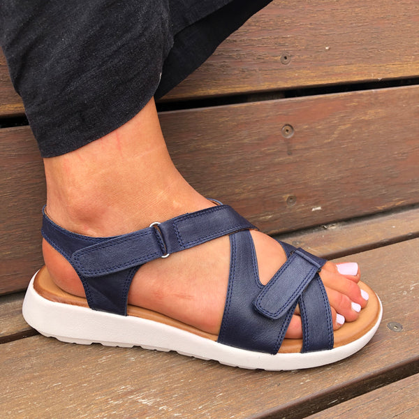 Rilassare Peru ~ Navy ~ Leather