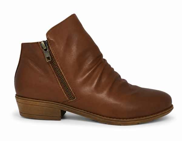 Django & Juliette Rankin Leather Boot ~ Cognac ~ Navy ~ Grey ~ Black