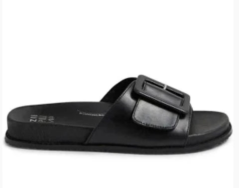 Ziera Hanyu 3 Colours ~ Black ~ Tan ~ Cafe ~ Leather Slide