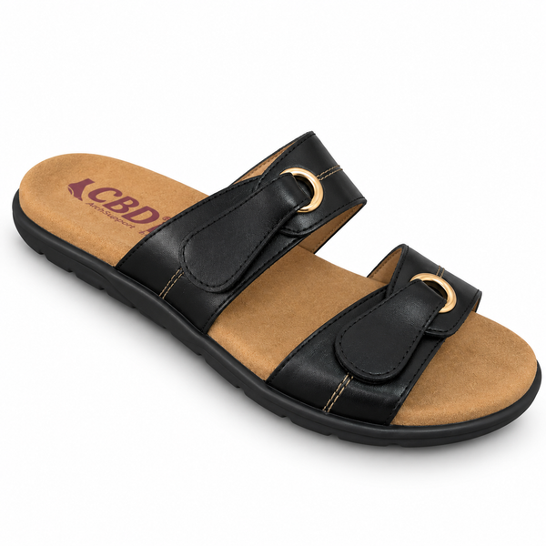 Pure Comfort Trava ~ 2 Colours ~ Black ~ Tan by Ron Clarke and Sons