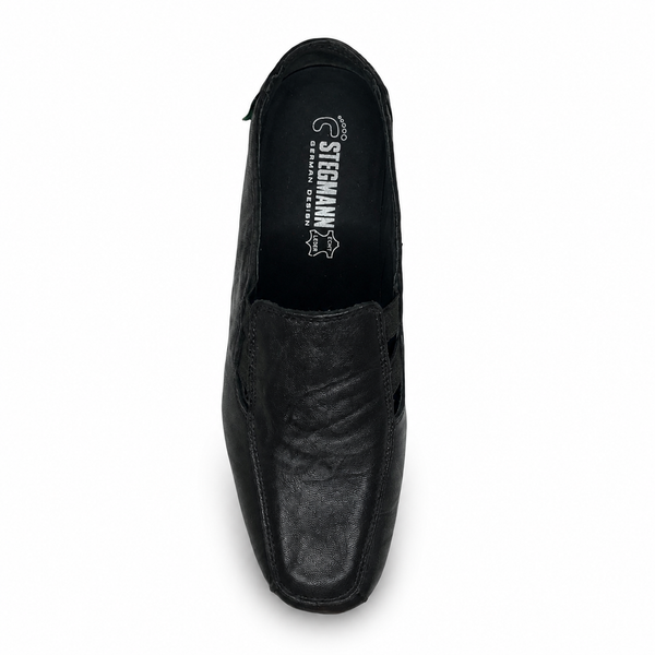 Stegmann Hendo Black Leather Slip on
