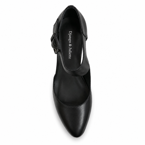 Django & Juliette Trinities Leather Heel 3 Colours ~ White ~ Black ~ Nude