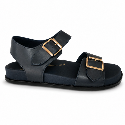 Ziera Hastice 5 Colours ~ Black ~ Tan ~ Latte ~ Navy ~ Chocolate Brown ~ Leather Sandal