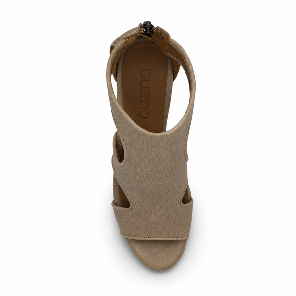 Bueno Cedric  Leather Heel 4 Colours ~ Navy ~ Black ~ Beige ~ Tan