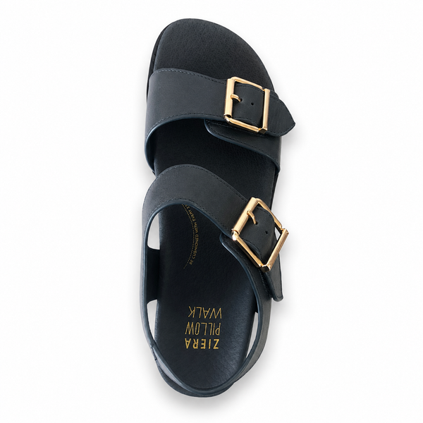 Ziera Hastice 5 Colours ~ Black ~ Tan ~ Latte ~ Navy ~ Chocolate Brown ~ Leather Sandal