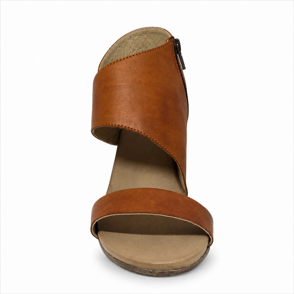 EOS Stari W Tan Leather Heel