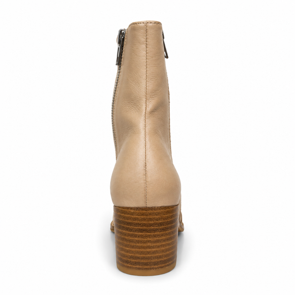 Django & Juliette Mannuel Tan ~ Cappuccino ~ Black ~ Leather Boot