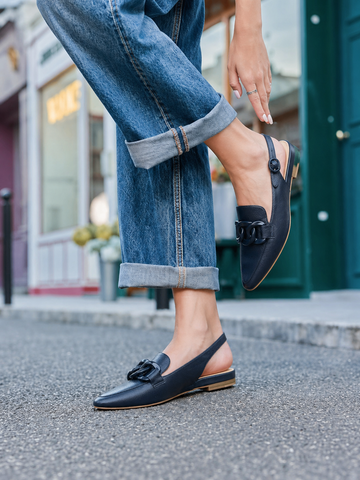 Django & Juliette Favillas 3 Colours~ Black ~ Navy ~ Vanilla ~ Leather