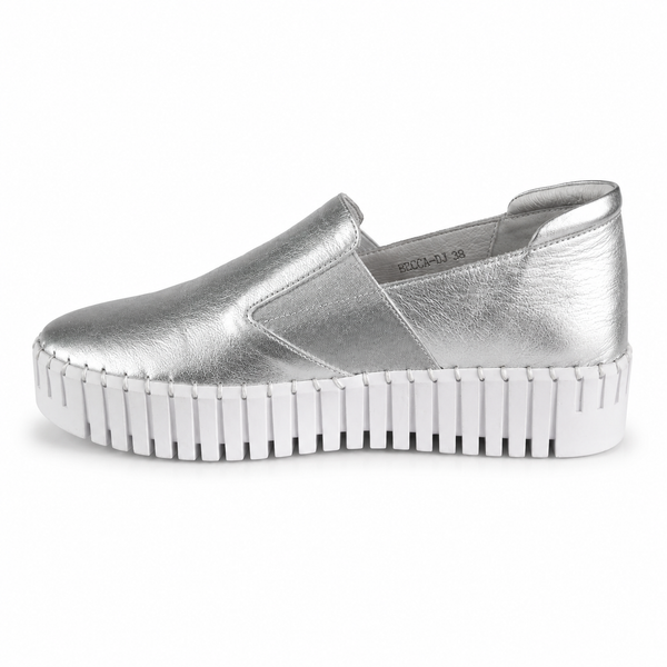 Django & Juliette Becca ~ 6 Colours ~ Tan/Oat Sole ~Silver ~ White ~ Black ~ Almond ~ Black/Black Sole Leather Slip on