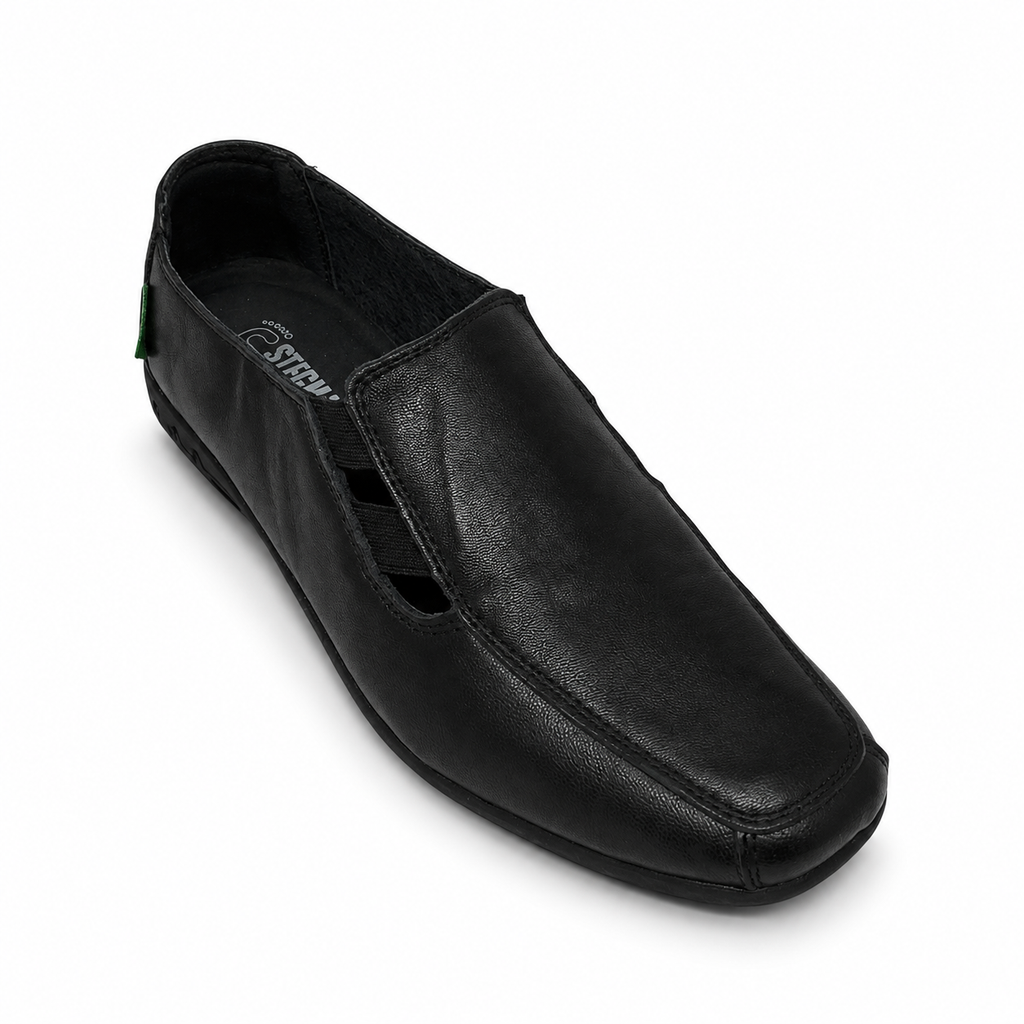 Stegmann Hendo Black Leather Slip on