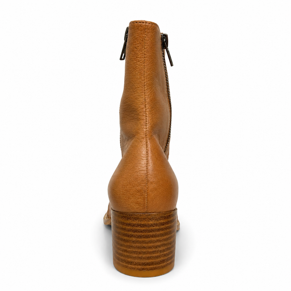 Django & Juliette Mannuel Tan ~ Cappuccino ~ Black ~ Leather Boot